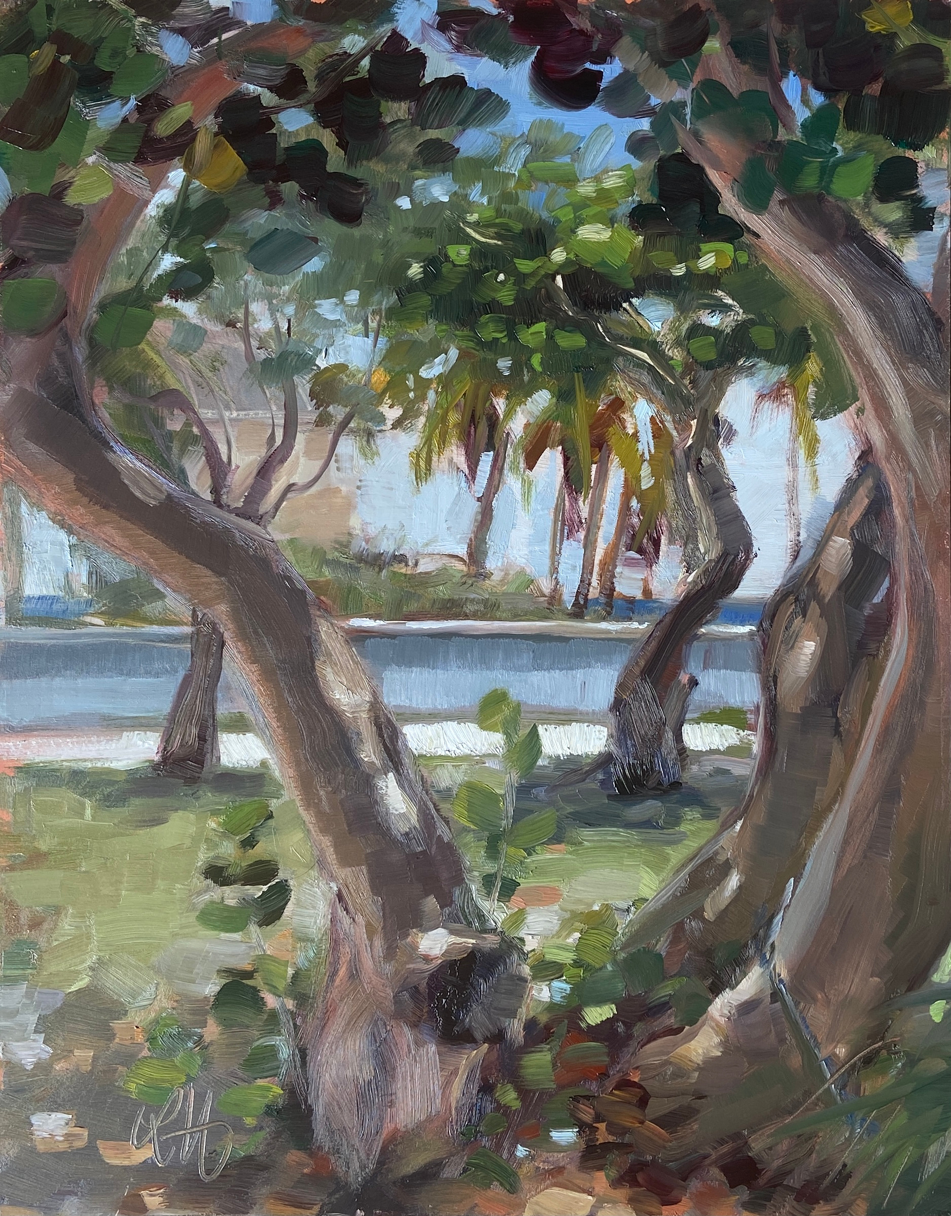 Sea Grape Views, 2021
14 x 11 in. Oil on Panel
Painted En Plein Air
Crandon Park Beach - Key Biscayne, FL